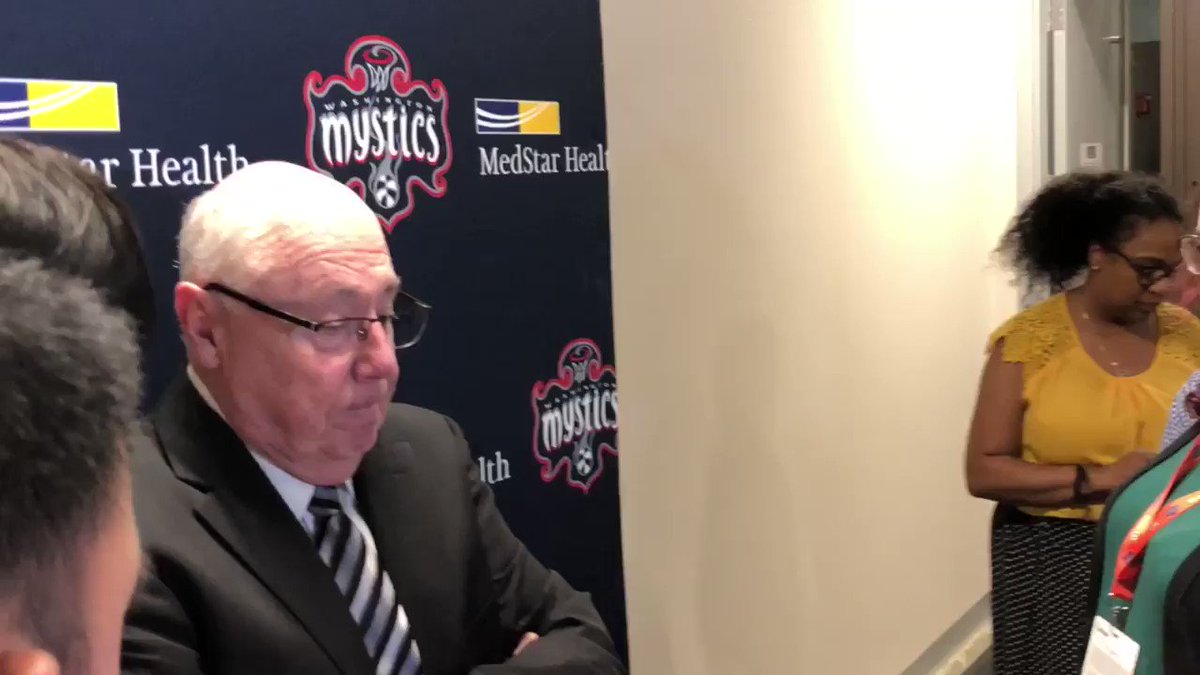 “We gave one tonight...can’t shoot like we did, it’s hard to win a game shooting 30 percent.” #Mystics Coach Mike Thibault on tonight’s disappointing loss to the Seattle Storm. #MysticsStorm #TogetherDC
