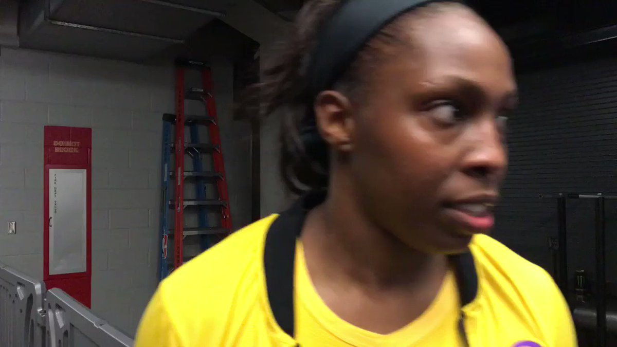 We’re walkin’ and talkin’ with @cgray209, who put up 21 points and pulled down 9 boards in the @LA_Sparks’ win at Phoenix.