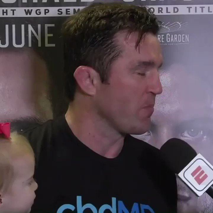 An emotional Chael Sonnen says goodbye.