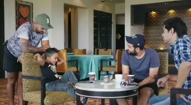 Baap sher, toh beta savaa sher. ๐ Happy #FathersDay in advance. #BreakfastWithChampions @ImRo45 @gauravkapur