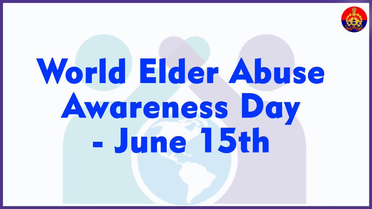 #WorldElderAbuseAwarenessDay June 15,is a day to take a pledge to give unconditional love & respect to the elderly who after a lifetime of work & raising families hav contributed to nation building in countless ways.
UPPolice salutes the senior citizens & seeks their blessings