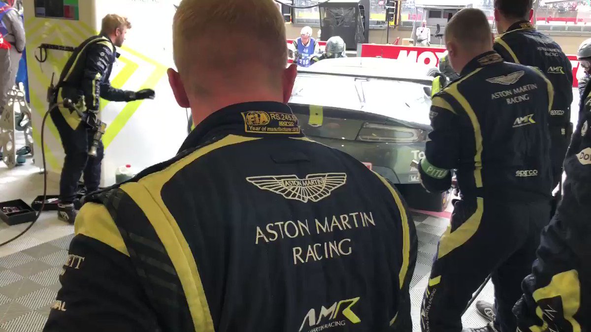 It’s been an eventful couple of hours so far... we are P13 with the #95 and @Marco_sorensen is now in the car while @alexlynnracing and the #97 is P17. The #98 GTE Am has returned to the track after a lengthy stop to investigate a power steering issue.
#AstonMartin #VantageGTE
