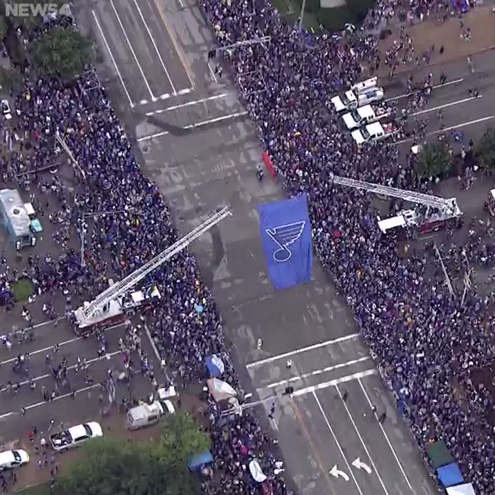 KMOV (@KMOV) on Twitter photo 2019-06-15 17:39:18 Blues fan have officially taken over @downtownstlouis! #StanleyCupParade #stlblues Blues fan have officially taken over @downtownstlouis! #StanleyCupParade #stlblues