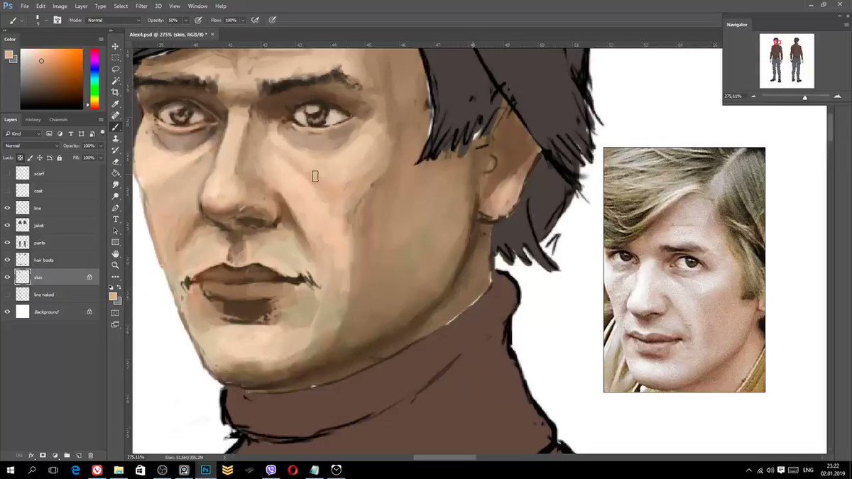 Drawing process of the main character of game The Safe Place. Full video here https://youtu.be/Xwb8RUXebW8 #SafePlaceGame #LittleKiteGame #gamedev #indiedev #indiegame #indie #2d #AdventureGame #pointandclick #digitalart