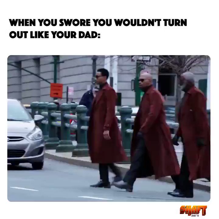 Happy Fathers Day. Three Shafts are better than one. #SHAFTmovie is now playing in theatres. #FathersDay
