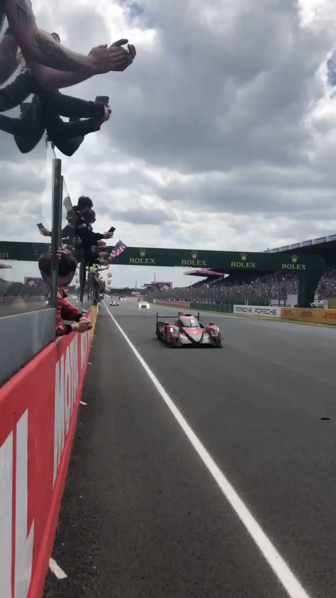 C’est Fini! The @24hoursoflemans has been a serious test of endurance for us this year but we will come back fighting 💪! Well done to the #97 crew for making the finish and thank you to all the fans who kept our spirits up through the night!
#AstonMartin #VantageGTE #LeMans24