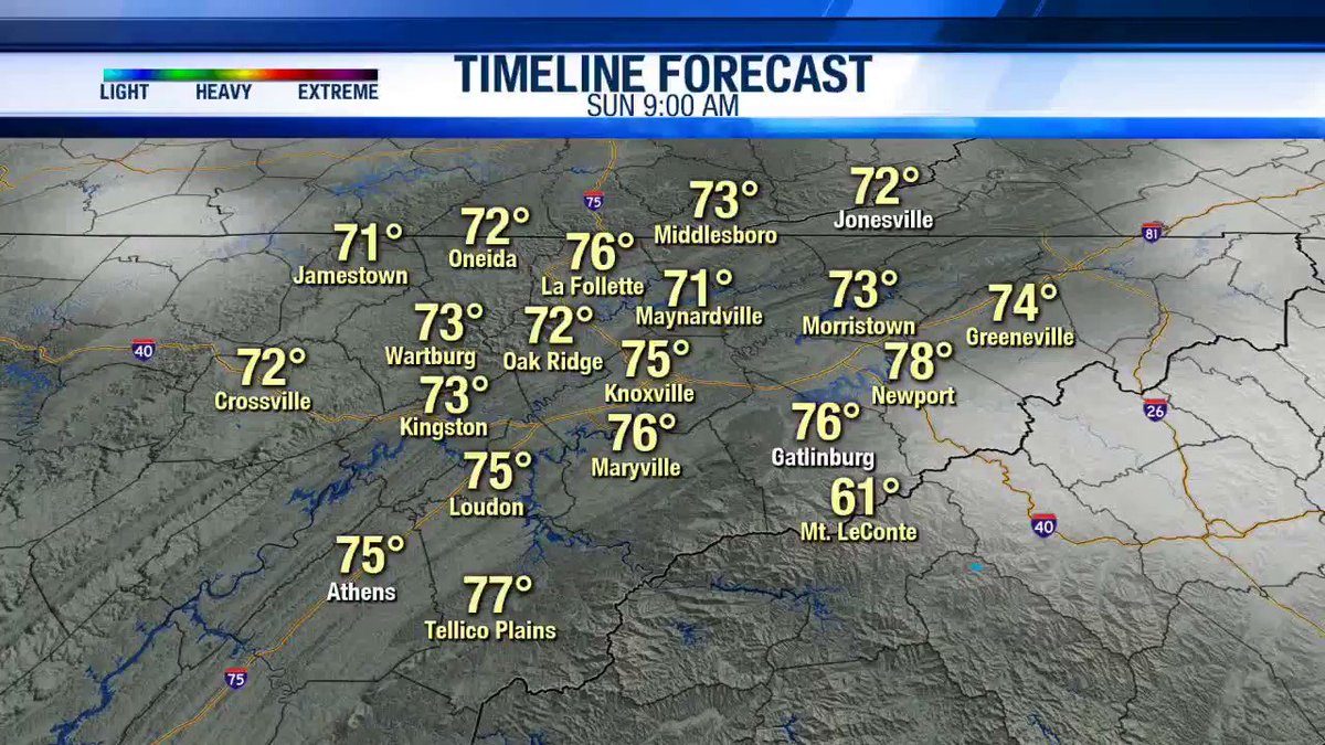 We'll stay dry most of the day but we do have a chance for some spotty showers and storms later (some could be on the strong to severe side). Listen for thunder if you have any outdoor plans! #knoxville #easttennessee #wakeupwithwate #storms