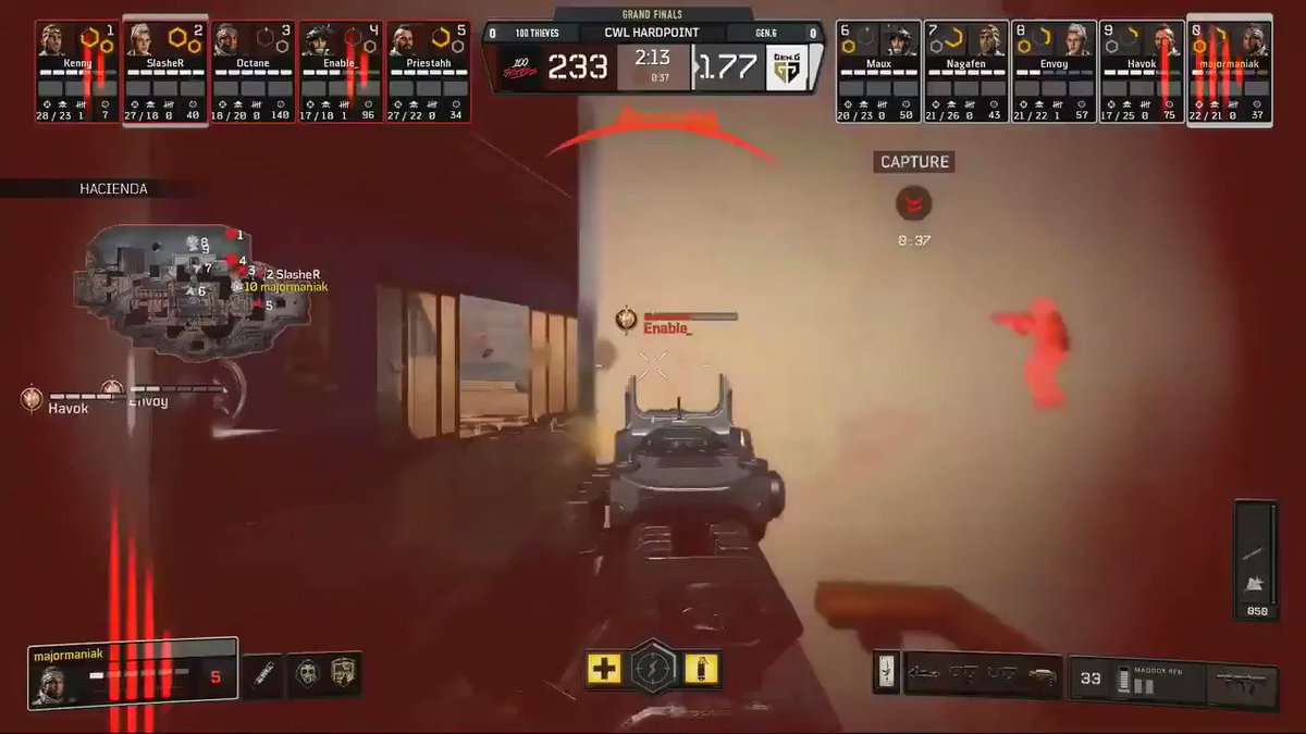 Hardpoint goes to @100Thieves, who come away with the Map One win against @GenG!
#100T | #CWLAnaheim
📺: http://MLG.com/callofduty
