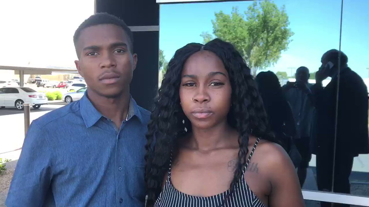 Dravon Ames and fiancé Lesha Harper speak with Ty Brennan this morning , cellphone video went viral after they’re detainment by Phoenix Police for shoplifting @TyFox10 @phoenixpolice #fox10phoenix
