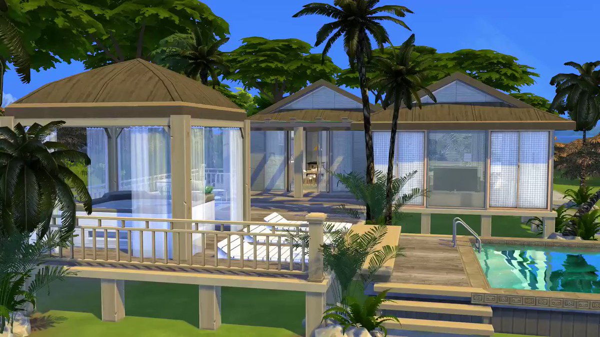 Island Living Style Beach House Cc Links The Sims 4