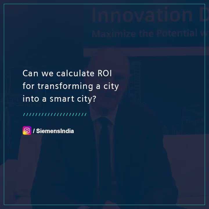 Can we calculate #ROI for transforming a city into a #smartcity? Watch the response to this #AMA question by Dr. @BuschRo, COO & CTO, @Siemens AG.
#InnoDayIndia 2019 #SmartUrbanInfrastructure