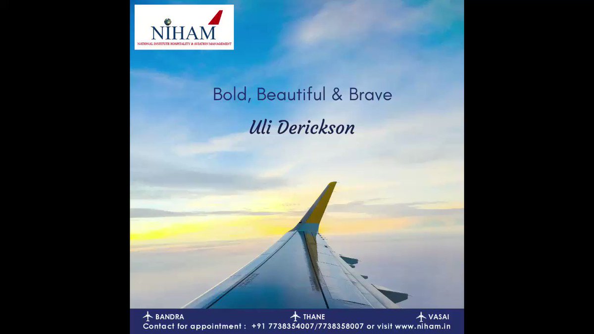 Monthly Inspiration from the Aviation field - Uli Derickson
#bandra #thane #vasai #india #hospitality #management #training #institute #aviation #careers #counselling #flyingcareers #cabincrew #groundstaff #enrollnow #hsc #graduates #flightattendant #monthlyInspiration