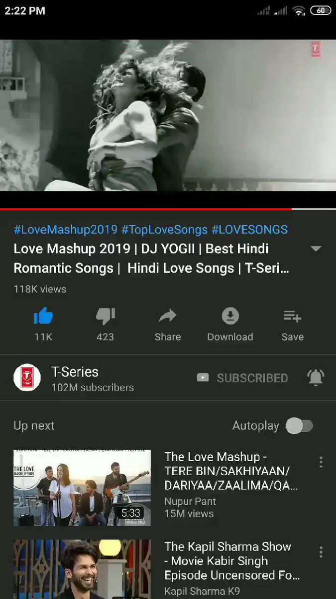 #Tseries #TopLoveSongs Happiness 😁😬When you hear one of your most fav songs #GazabKaHaiDin in the magnificent voice of the amaziiiinnnngggg @JubinNautiyal in#LoveMashup2019 ..🎼🔂🎶🎵🎸🎧#JN #JubinNautiyalMusic #Peace#Love https://youtu.be/EV7VklIGBQ0