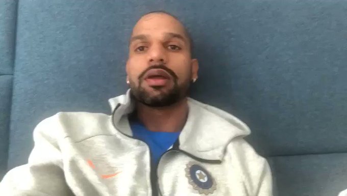 The video which was released by the Indian opener on his Twitter account sees a clearly upset Dhawan emphasising how upbeat he was on representing the country in the quadrennial tournament. He wrote:"I feel emotional to announce that I will no longer be a part of #CWC19. Unfortunately, the thumb won’t recover on time. But the show must go on.. I'm grateful for all the love & support from my teammates, cricket lovers & our entire nation. Jai Hind!: Shikhar Dhawan’s tweet read followed by a minute long video."