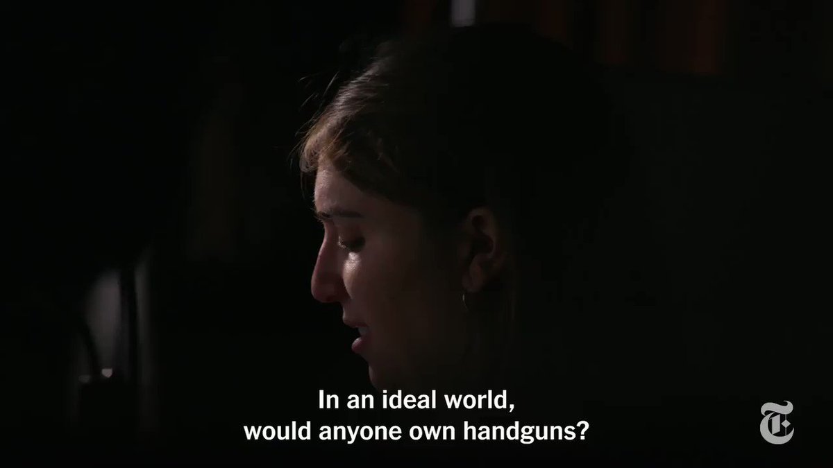 Do handguns fit into your vision of an ideal world? The candidates’ answers were a mix of personal beliefs and policy. This was one of the most revealing questions we asked that spoke to their deeper values. Julián Castro was the only candidate to say no. https://nyti.ms/2Xl1xXb