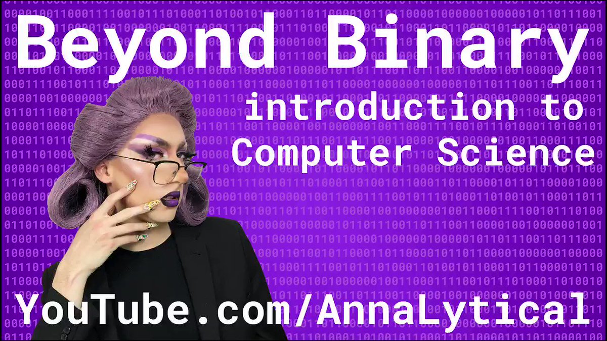 I am so thrilled to launch Beyond Binary π β my dragged up Introduction to Computer Science π©π»βπ»πΈπ» Check out the trailer and then the full episode: https://youtu.be/7MUErafri48Β