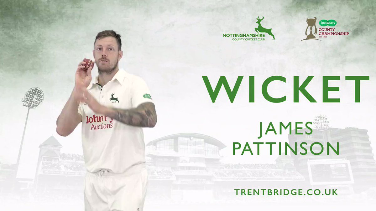 WICKET | Pattinson strikes again, Bell-Drummond edges behind to Moores to depart for 79. Kent are 246-3 in their second innings leading by 288 runs. #KentvNotts Live scorecard 👉http://socsi.in/g_SqNBh