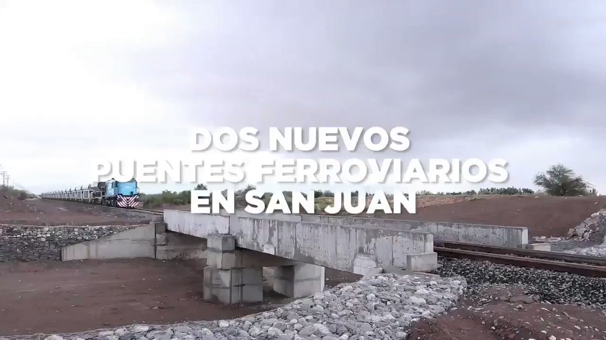 Se construyeron dos nuevos puentes ferroviarios en #SanJuan para que los trenes circulen de forma segura, llevando más carga. Esto es potenciar las economías regionales y reducir los costos logísticos de muchos productores del país.
#JuntosPorElCambio