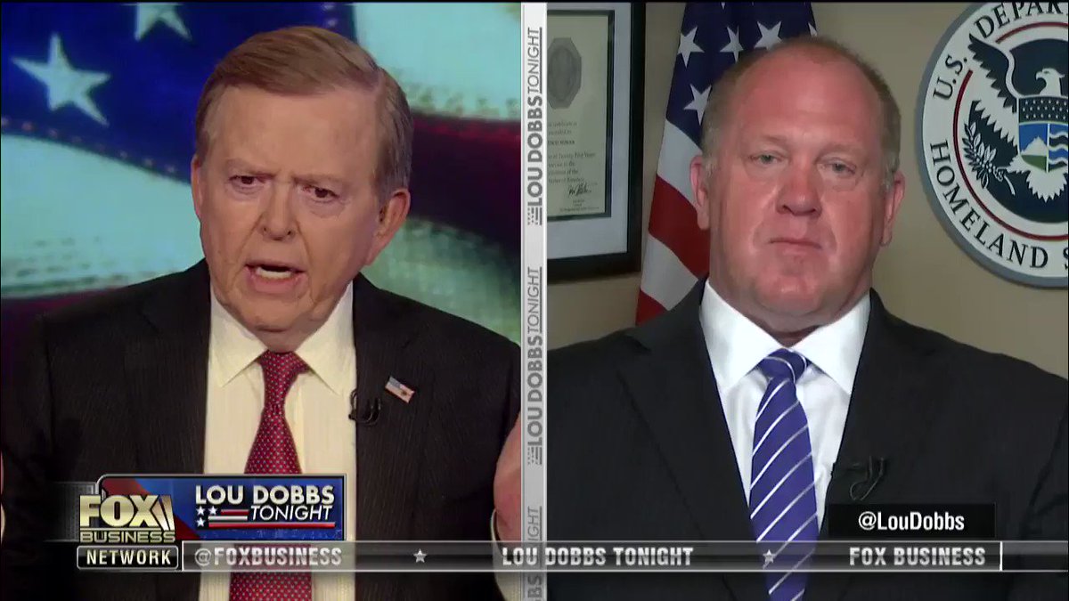 #BrokenBorders– Tom Homan: “Americans are catching on. The Dimms said there’s no caravans, it’s a manufactured crisis. @POTUS keeps winning on the issue because he's been right from the start. Americans aren't fooled. They are concerned about the southern border.” #MAGA #Dobbs