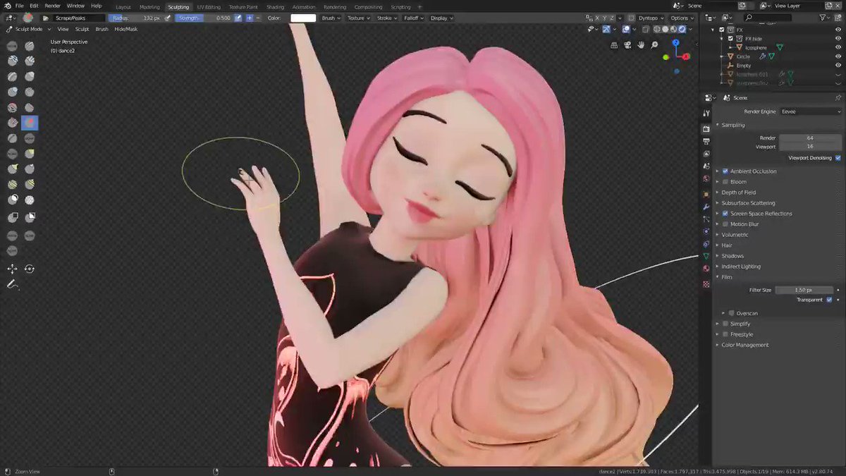 If you are using #ZBrush for stylized sculpting, I wrote this blog post to tell you about the new sculpting features I'm developing for Blender and how you can start trying them. #b3d
https://www.artstation.com/pablodp606/blog/1vEn/new-blender-sculpt-mode-introduction …