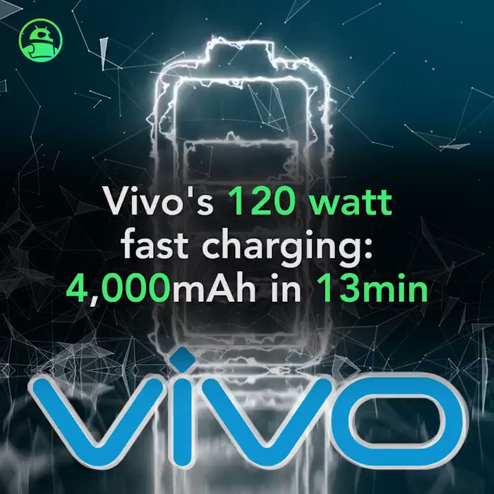 Vivo touts 120 watt fast charging: Charge a 4,000mAh battery in 13 minutes.
Read more: http://andauth.co/mFgTSw
#technology #Vivo #battery