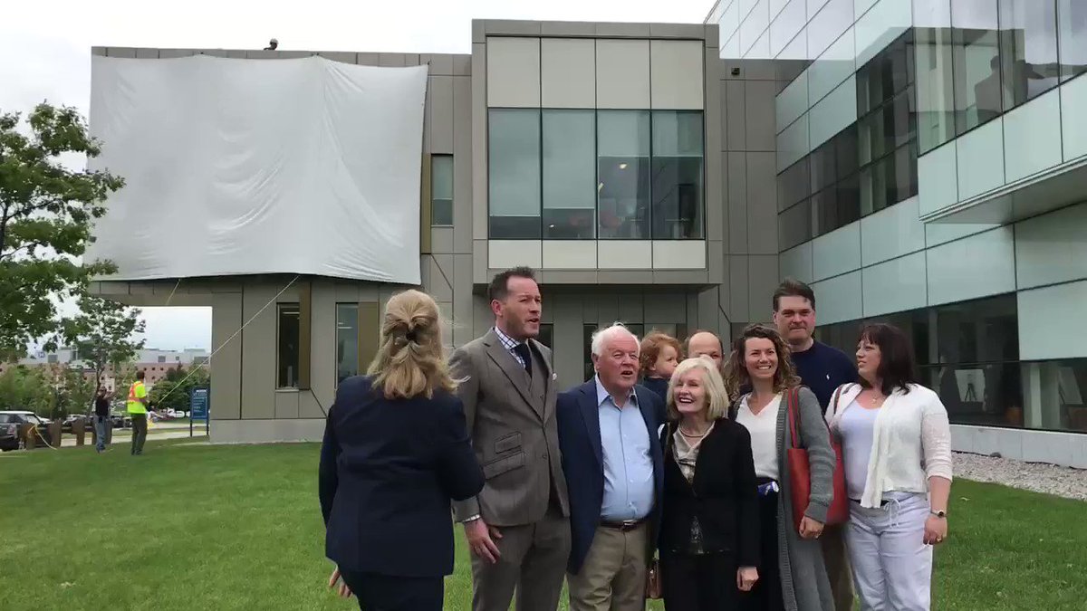The signage was unveiled for the Peter B. Moore Advanced Technology Centre today at the Barrie Campus with Peter’s family, donors, special guests and college staff and students in attendance. #ExperienceGeorgian #Innovation @Moore_Packaging