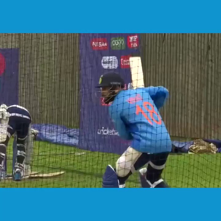 "Boundary", "Yes, perfect!" - Virat Kohli providing commentary for his own batting in the nets #CWC19