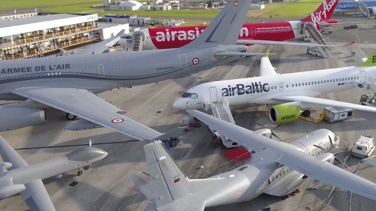 Three memorable days for #airBaltic! It was our honour to present @Airbus A220-300 aircraft and bring Latvia’s name to the world in the biggest aviation industry event - the Paris Air Show. Watch the video and experience event highlights with us!