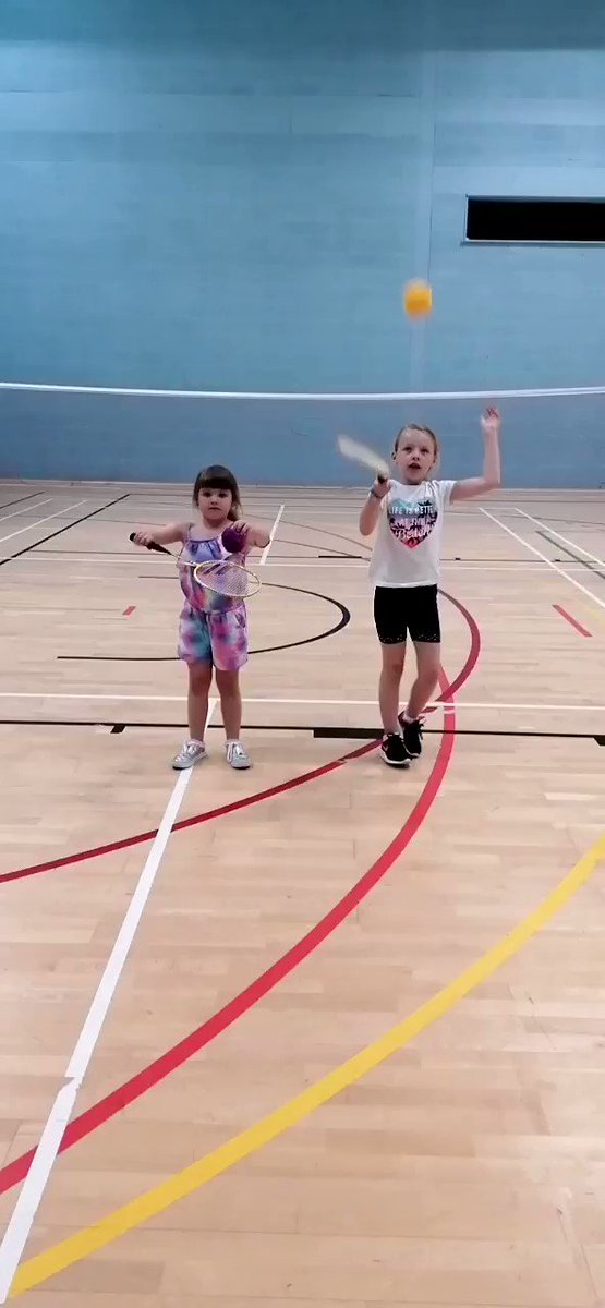 Brilliant fun yesterday doing keep ups with the fluff balls 😅🏸#badminton