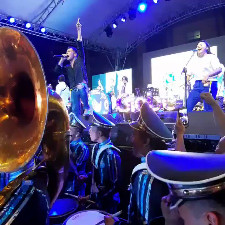 We all had a good time with the #GlobeFete production number featuring over 20 top & up-and-coming Filipino musicians of all genres, together with the @Virlanie Voices Choir! This truly captured the spirit of Fête de la Musique 🇫🇷🎼🇵🇭 @AFManille @FetePH #FetePH25 #FDLM2019