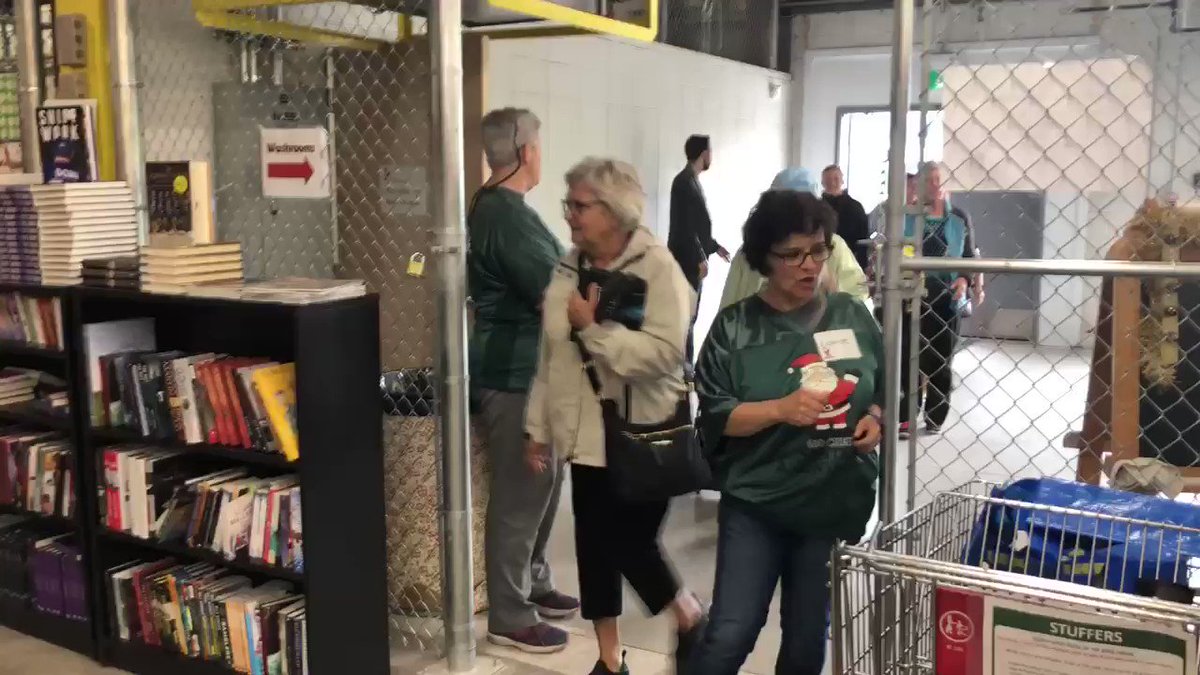 The doors are open at the 630 CHED @SantasAnonymous garage sale! Come on down until 4 p.m.! #yegsantas