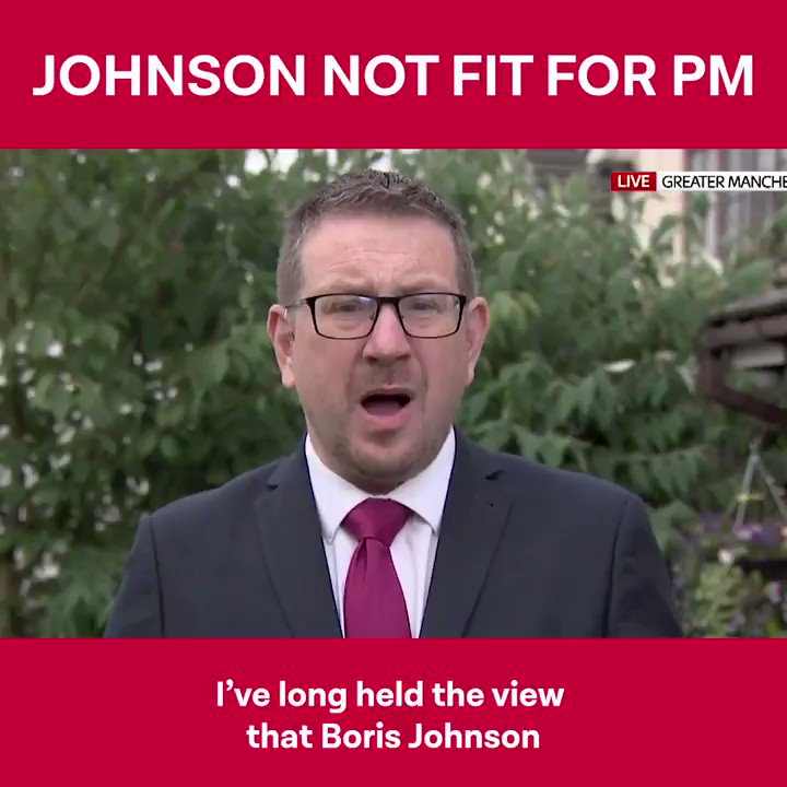 Andrew Gwynne MP (@GwynneMP) on Twitter photo 2019-06-23 13:16:57 📺 WATCH: I was interviewed by @RidgeOnSunday on the Tory Leadership contest. Here’s why I think Johnson is thoroughly unsuitable to be our PM. To be fair, there’s not much of a choice between him and Hunt. The man who broke the NHS vs the man who’d happily sell it to Trump. 📺 WATCH: I was interviewed by @RidgeOnSunday on the Tory Leadership contest. Here’s why I think Johnson is thoroughly unsuitable to be our PM. To be fair, there’s not much of a choice between him and Hunt. The man who broke the NHS vs the man who’d happily sell it to Trump.
