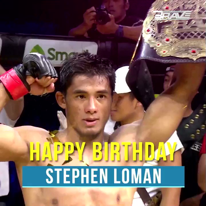 Happy birthday to BRAVE CF Bantamweight king Mark Stephen Loman! Like & Share to wish a good one! #Bday #BRAVEChampion