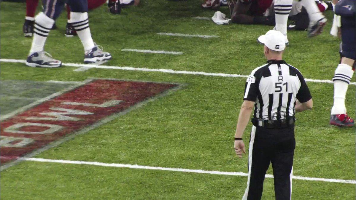 Bonus: During the game @MartysaurusRex and @dwightfreeney were going at each other so hard their helmets got jammed into each other and @footballzebras referee Carl Cheffers had to come to the rescue.