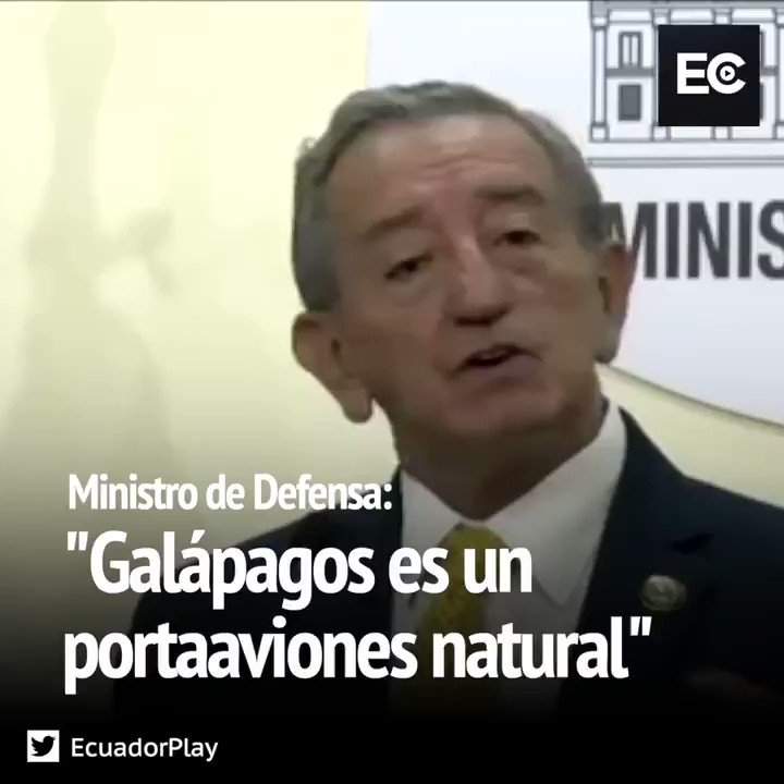 Lo dijo el Ministro de Defensa, Oswaldo Jarrín: "Galápagos será el portaaviones natural de Estados Unidos"