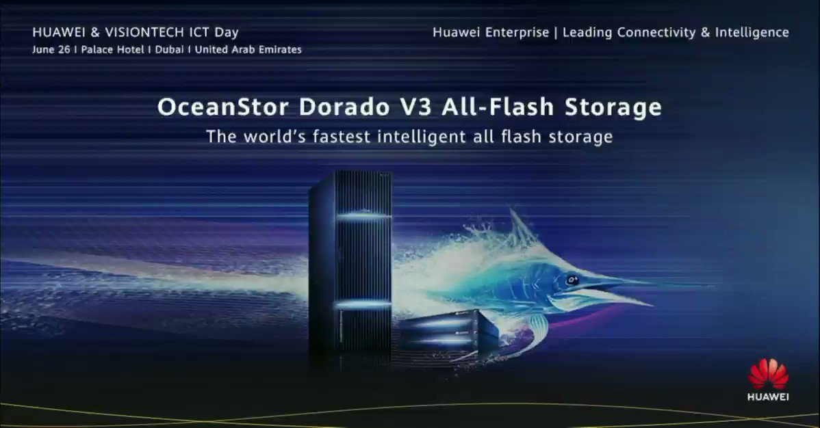 The #Huawei UAE & @VisiontechDXB #ICT day is in action to inspire delegates to transform their enterprise #ICT by leveraging advanced technologies in the field of campus #networks, #storage & #intelligent video #surveillance.