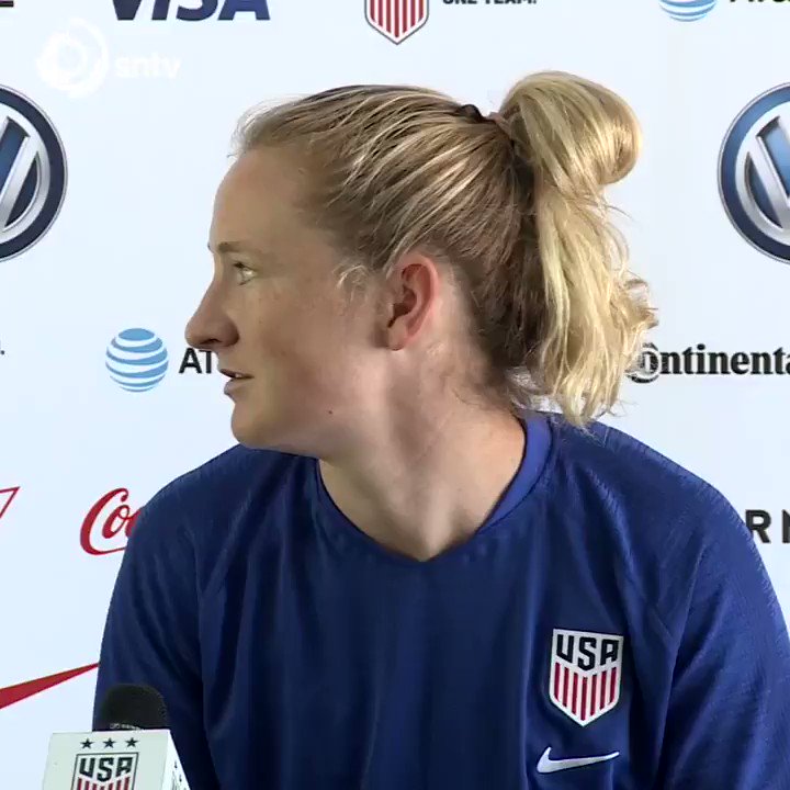 The cheekiest question ever? French reporter asks @USWNT forward @tobinheath if her side "will let" the #wwc hosts win in their quarter-final match this Friday. #wwc2019 #fifawwc2019 #fifawwc #football #soccer #news #womensport #america #USA #France #sport #video