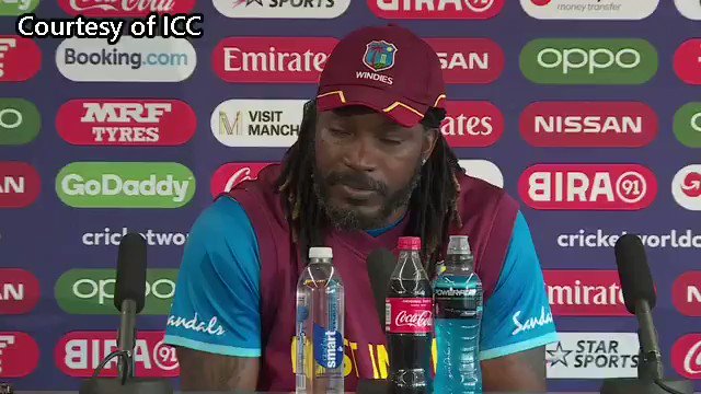 Chris Gayle "I wish Brian Lara well and hopes he makes a speedy recovery" #Cricket