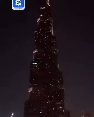 فيديو:برج خليفة يتزين بشعار #الهلال بعد الإعلان عن رعاية إعمار للنادي.