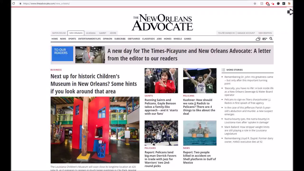New orleans advocate theadvocateno twitter