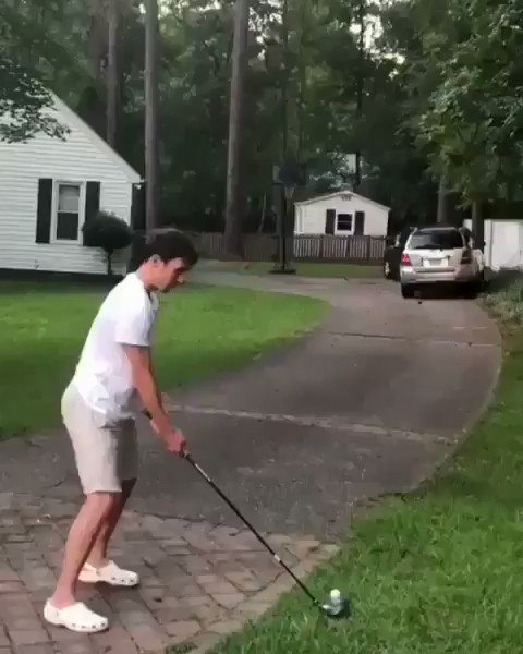 golfing crocs