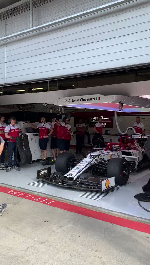 After the #AustrianGP, weโre back on track at #Spielberg for our 2020 #Fit4F1 slick tyre development test with @Ericsson_Marcus driving for @alfaromeoracing. Current weather conditions: 21 air, partly cloudy. #Fit4F1testing