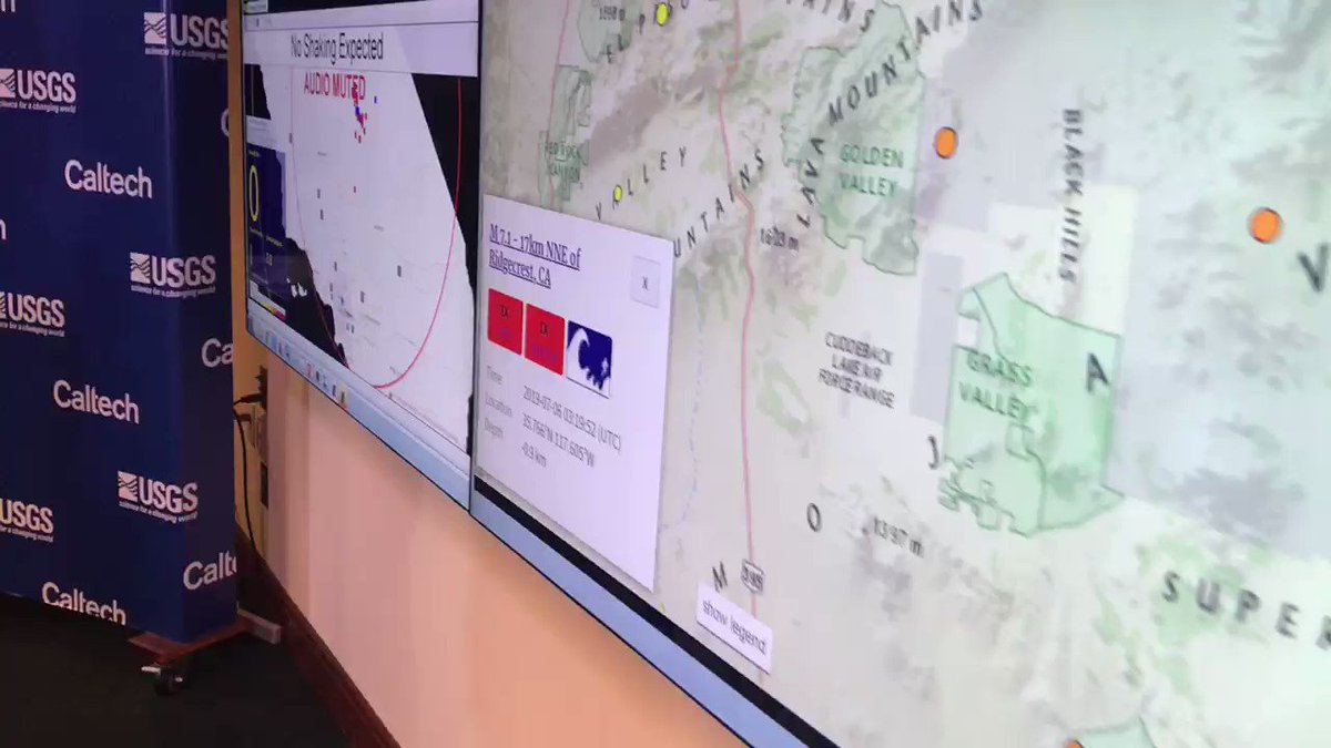 ok. seriously. that’s a lot of #earthquakes. #chinalake #RidgecrestEarthquake (from the Caltech press room)