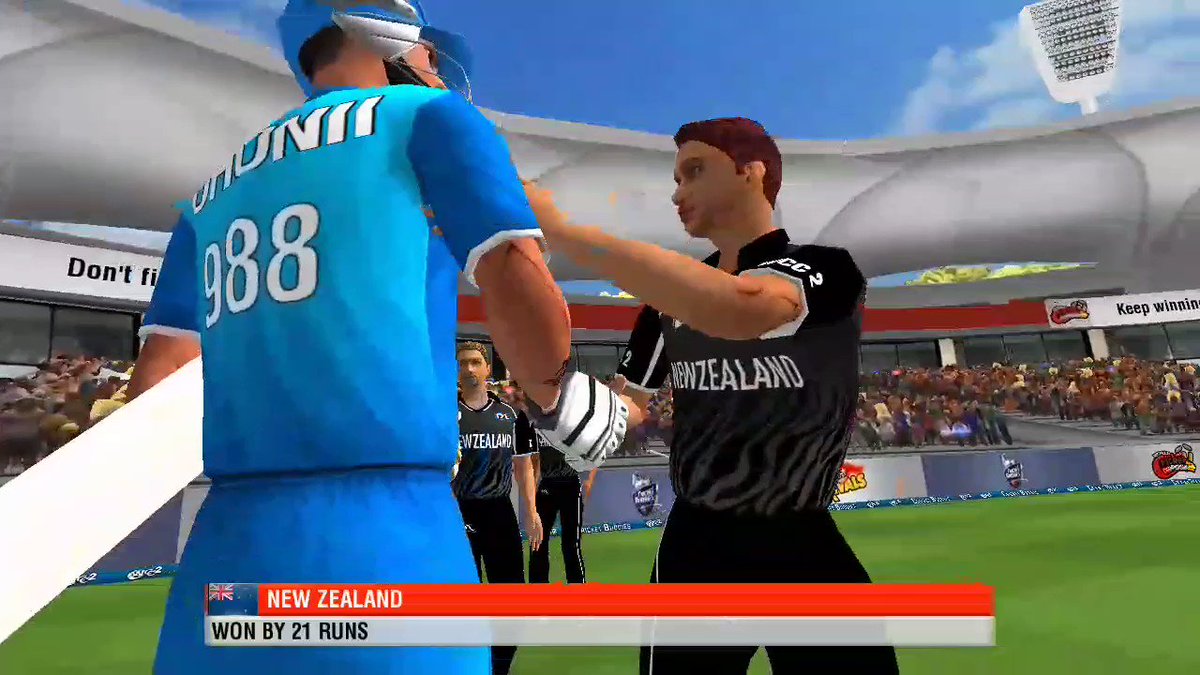 In the #WCC2 game I have recently played game as semi final between Ind Vs New. New Zealand has won the semi final in this game by live event played. Hi @cricketworldcup