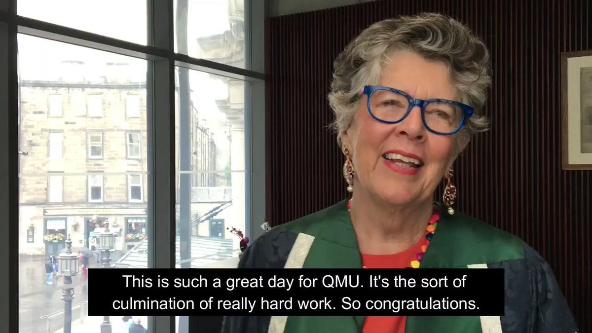 The celebrations for #QMUgrad2019 are still in full flow, but we'll leave you with these words from our Chancellor @PrueLeith who sums it up best: #Respect π #ClassOf2019