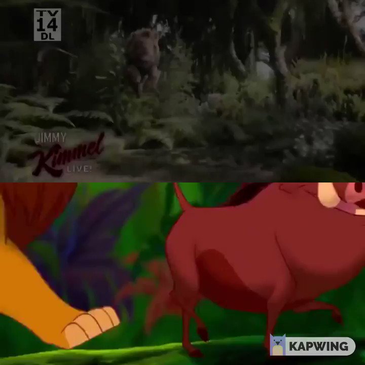 Comparison between the two animated versions of The Lion King.