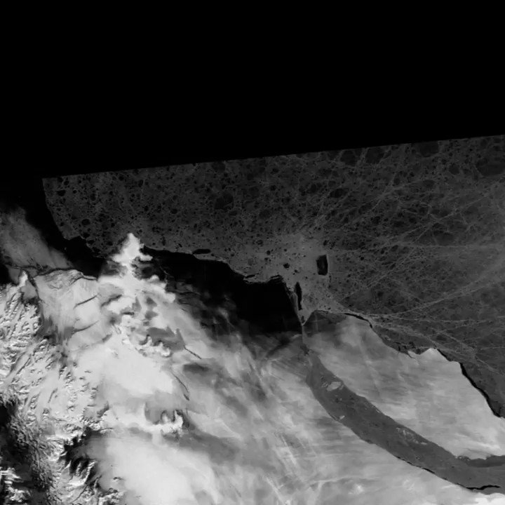Happy birthday A68! The world's biggest iceberg broke away from the Larsen C ice Shelf in July 2017. Initially, it didn't move very far, very fast. But it's been quite nimble of late. This #Sentinel1 movie shows the progress since Jan 2018. https://www.bbc.co.uk/news/science-environment-48920168 … @adrian_luckman
