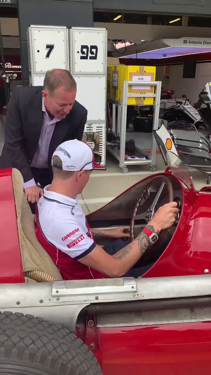 As cockpits go, this is far from the usual fare... 🚗
#BritishGP #Alfetta #Kimi7