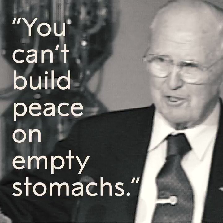 #WorldPopulationDay #NobelPrice - "The Father of the Green Revolution": Norman Borlaug is credited with saving millions from mass starvation. via @Toronto_nian