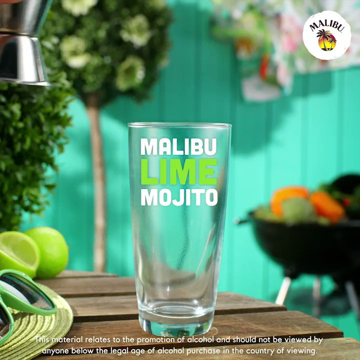 one sip of #MalibuRum Lime Mojito = an uber pool(side) transport to the tropics๐นHappy #NationalMojitoDay